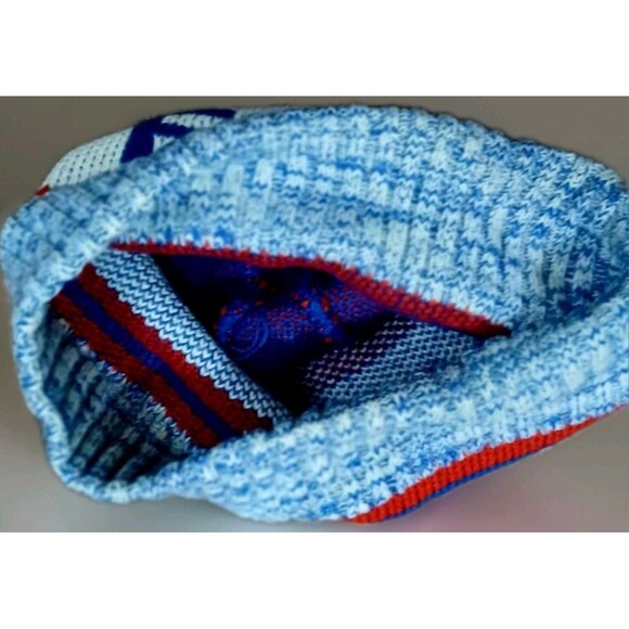 Vintage Pepsi Knit Beanie Hat Blue Red White Retro Winter Cap 80s 90s Style EUC - Picture 5 of 5